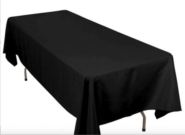 Black 60x120 Tablecloth