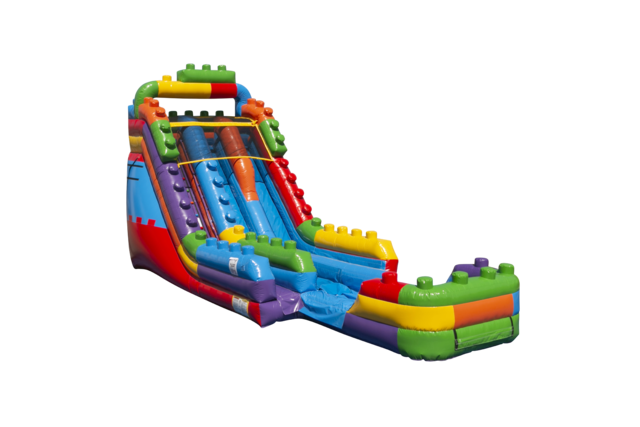 Dry 20 Ft Lego Block Slide 